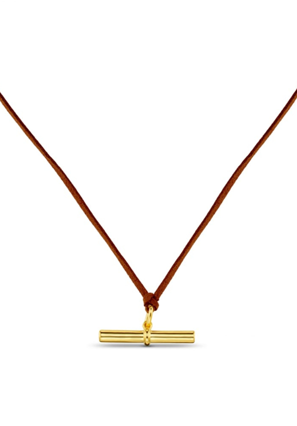 Statement T-Bar Adjustable Cord Necklace