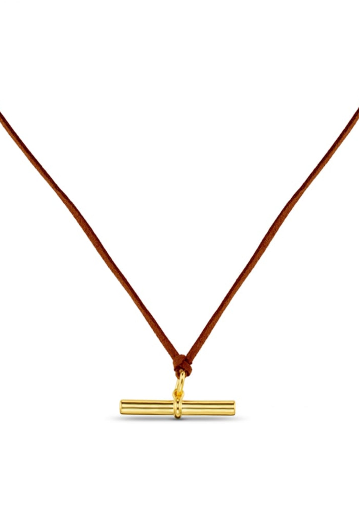 Statement T-Bar Adjustable Cord Necklace