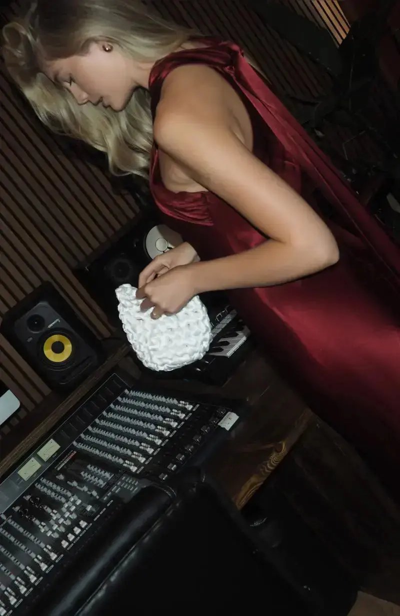 Roma Dress in Chianti Satin — Halterneck Maxi Bridesmaid Dress