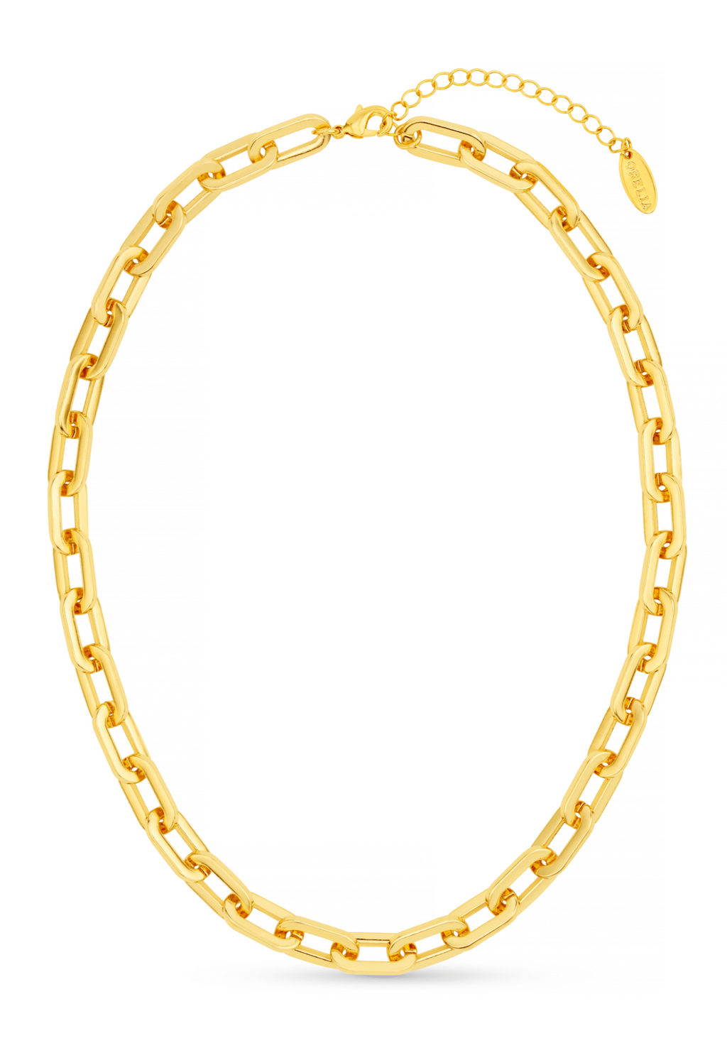 Chunky Large Link Chain Necklace - Gold