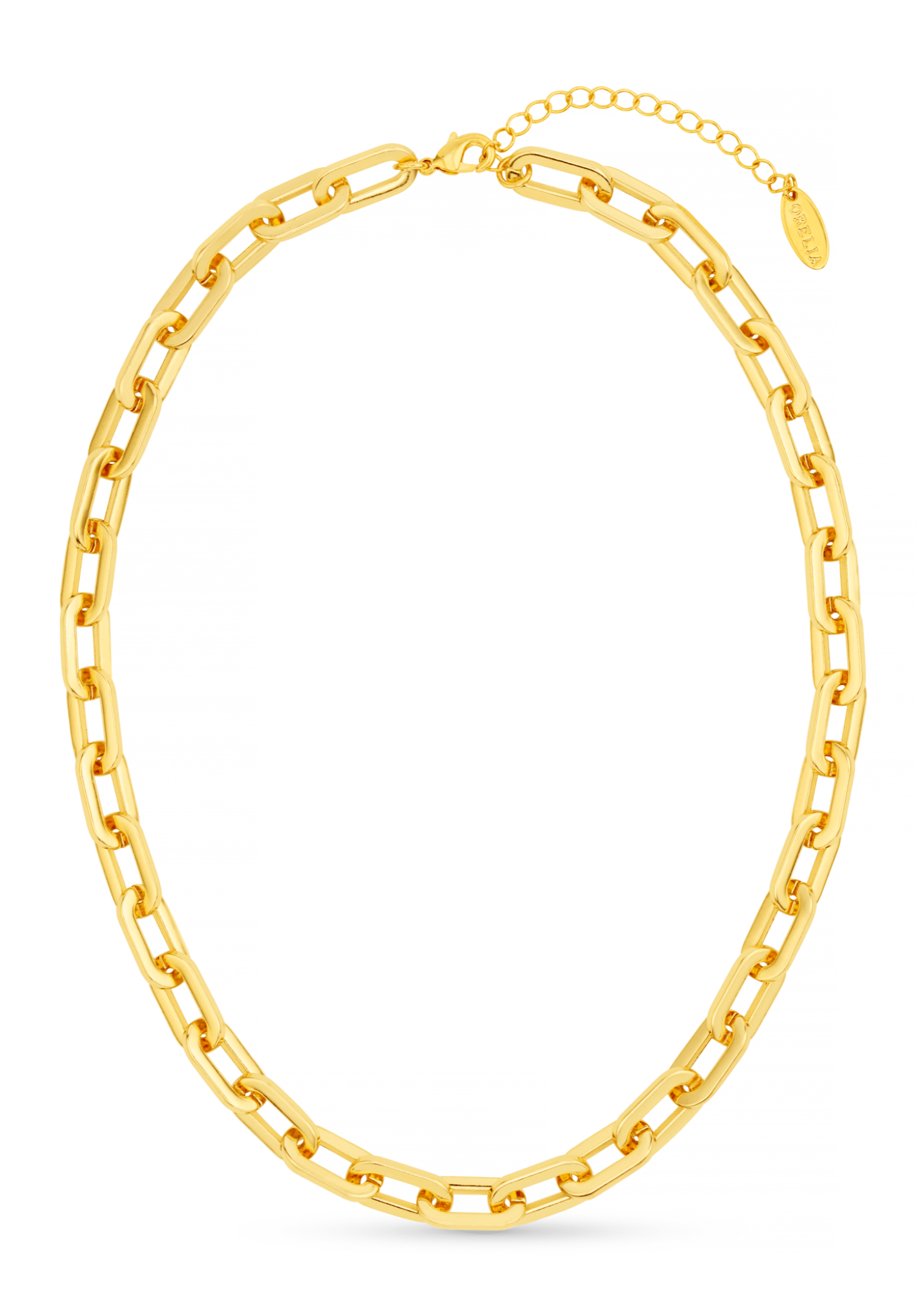 Chunky Large Link Chain Necklace - Gold