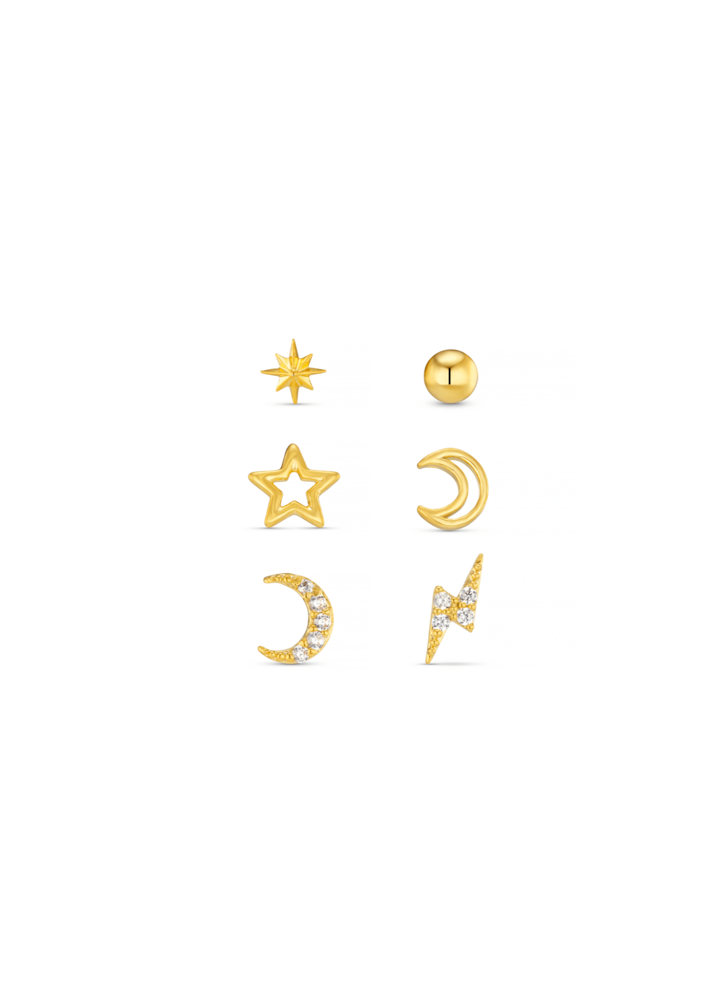 Celestial Stud Pack Ear Party - Gold