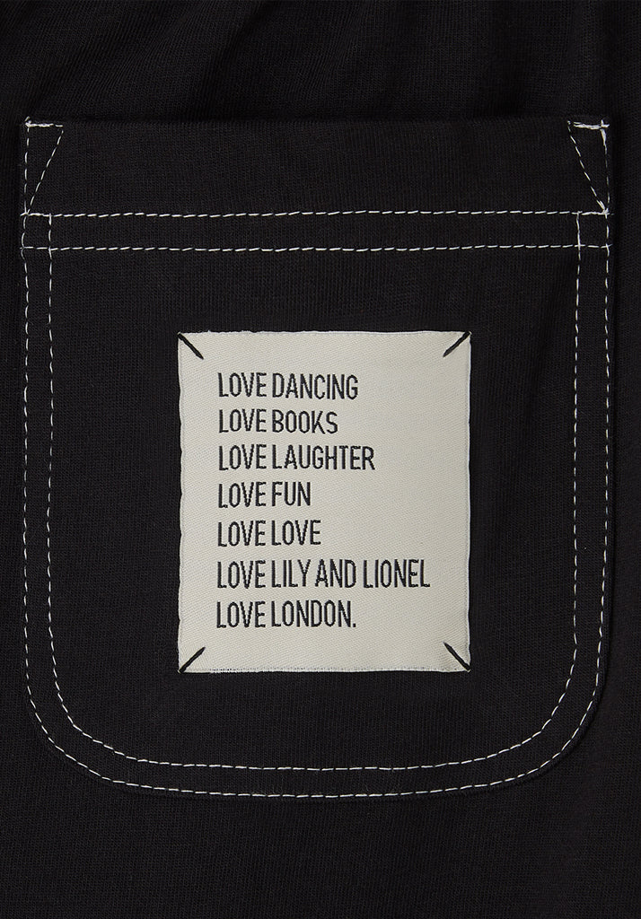 Bowie Jersey Trouser Washed Black