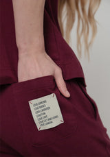 Bowie Jersey Trouser Plum