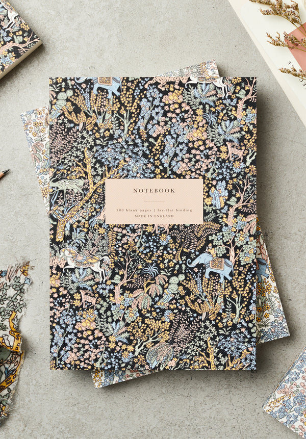 Heirloom Forest Black Lay Flat Notebook