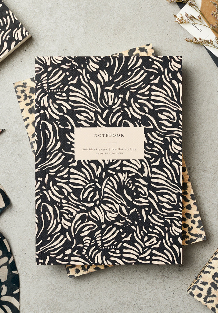 Heirloom Hidden Zebra Lay Flat Notebook