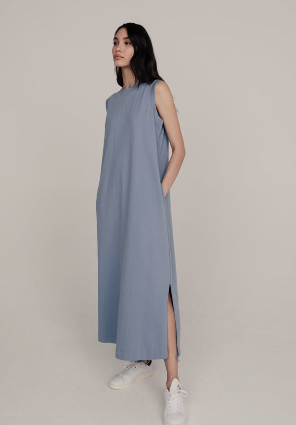 Kerri Jersey Dress Blue