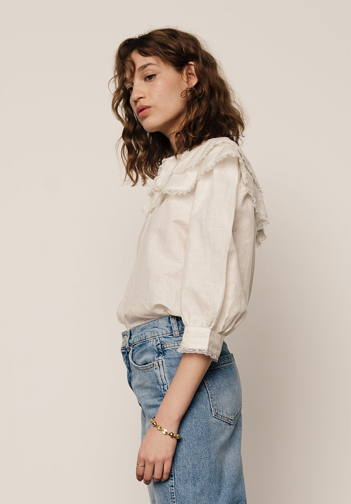 Keira Blouse in Cream
