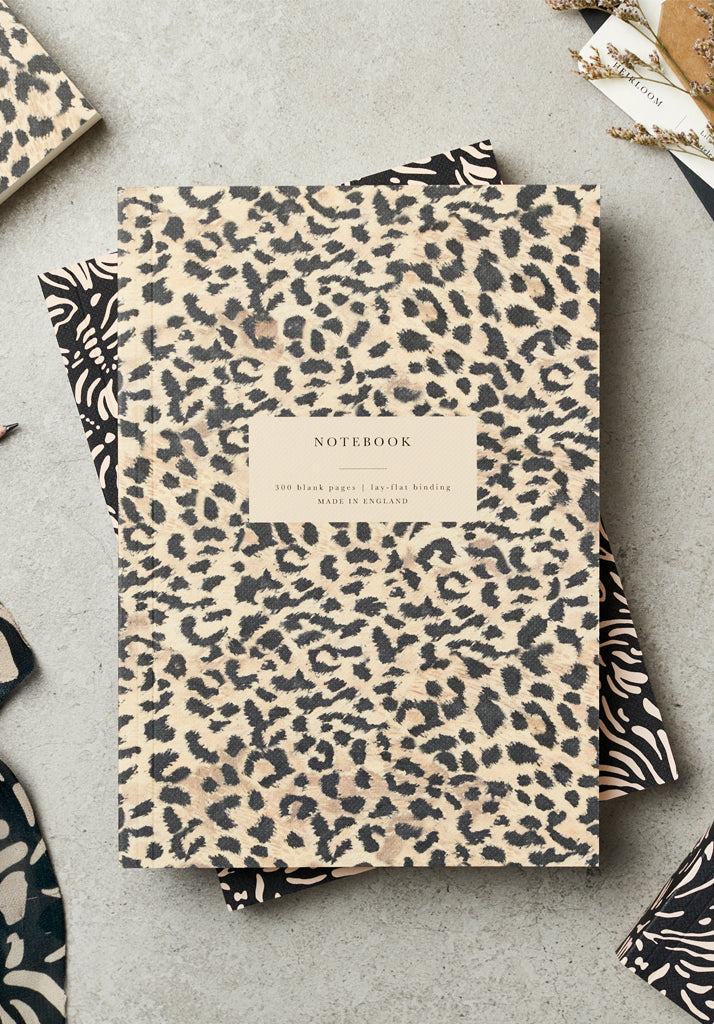 Heirloom Vintage Leopard Lay Flat Notebook