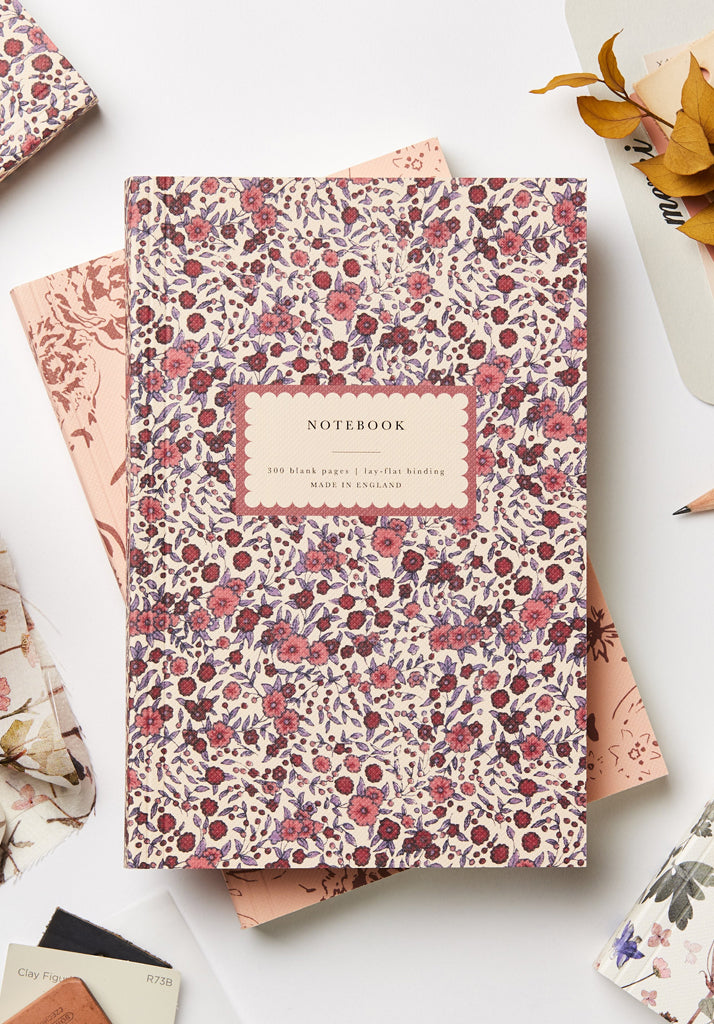 Heirloom Wild Rose Lay Flat Notebook | Accessories | LilyandLionel ...