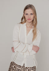 Abby Shirt Ivory Viscose