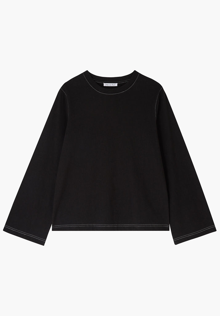 Bell Top Jersey Washed Black