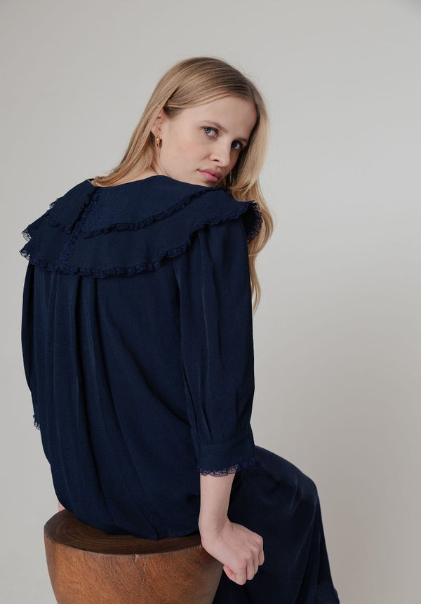 Keira Blouse Navy