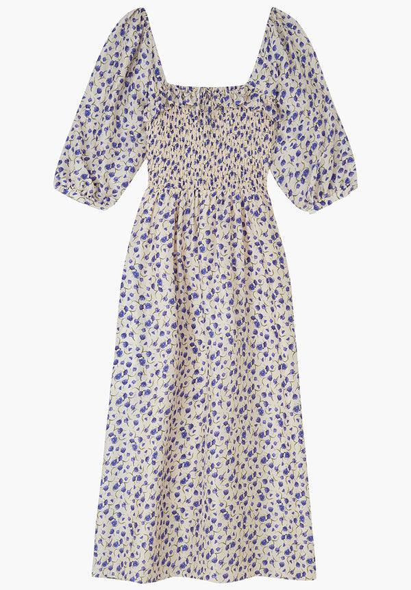 Matilda Dress Camellia Violet Silk