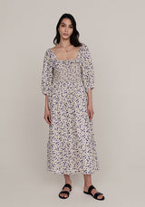 Matilda Dress Camellia Violet Silk
