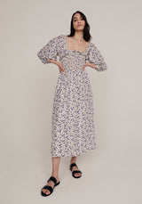 Matilda Dress Camellia Violet Silk