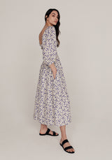 Matilda Dress Camellia Violet Silk