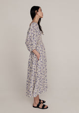Matilda Dress Camellia Violet Silk