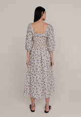 Matilda Dress Camellia Violet Silk