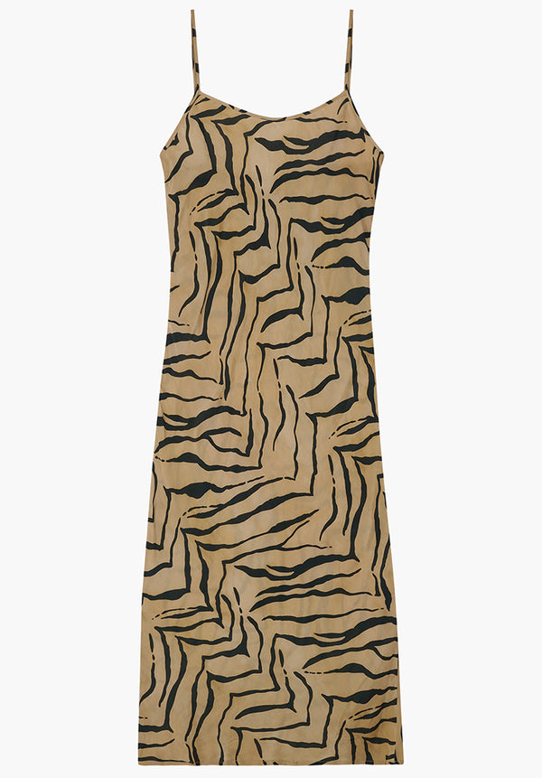 Roxy Slip Dress Tiger Natural
