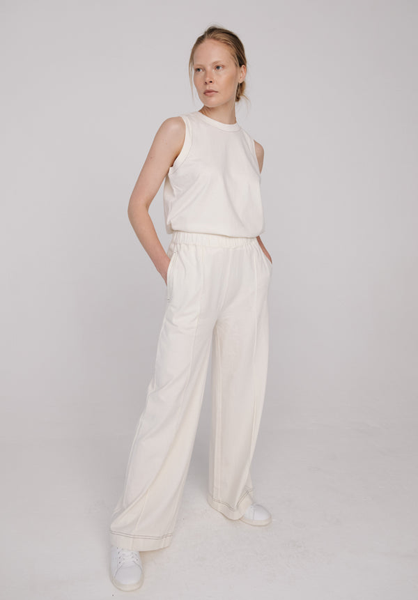 Bowie Jersey Trouser Ivory